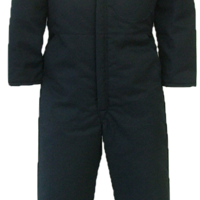 Men's Insulated Coveralls. These coveralls are made with a durable 7.5 oz. 65% polyester/35% cotton blend twill fabric and lined with a mid weight 5 oz. 100% polyester quilted lining.  ~Made in Canada  ~one deep chest pocket with pencil slot  ~two front pockets  ~two side openings with snaps, for pant pocket access  ~two rear hip pockets  ~concealed 2-way, heavyweight, YKK #10 zipper   ~2 YKK domes at collar  ~expansion back feature  ~elastic in back  ~machine washable    Colours available:  navy, green, grey, black, tan and camouflage.  An additional surcharge will apply to camouflage.    Sizes and Pricing:  Available in Short and Regular lengths.  Size 36, 38, 40, 42 and 44 ~ $92.52  Size 46, 48, 50, and 52 ~ $98.27  Size 54, 56, 58, 60 and 62 ~ $111.77    Tall coveralls will be subject to a $3.90 surcharge.