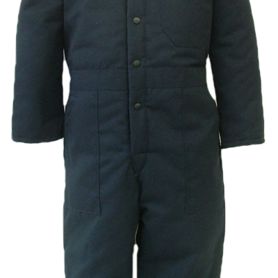 Quilt lined coveralls for children. These coveralls are made with a durable 7.5 oz., 65% polyester/35% cotton blend twill fabric and lined with a 5 oz. 100% polyester quilted lining.  ~Made in Canada  ~one chest pocket  ~two front pockets  ~two rear hip pockets  ~domed front closure  ~machine washable    Colours available:  navy, green, grey, black, tan, pink, and camouflage.    Sizes and Pricing:  Size 2 and 4 ~ $47.97  Size 6 and 8 ~ $51.97  Size 10 and 12 ~ $55.82  Size 14 and 16 ~ $58.03    An additional surcharge will apply for camouflage coveralls.
