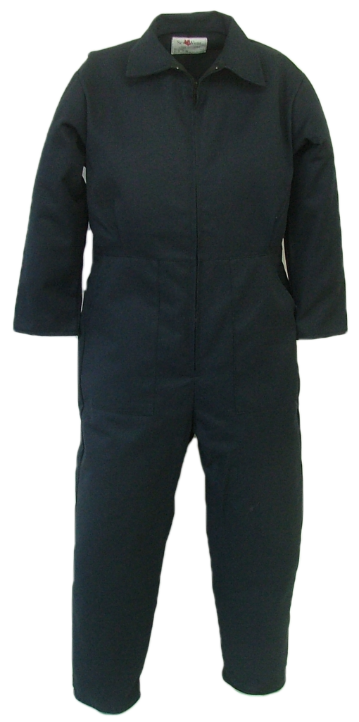 Long sleeve coveralls for women. These  coveralls are made with a durable 7.5 oz., 65% polyester/35% cotton blend twill fabric.  ~Made in Canada  ~pleated front  ~two front pockets  ~two rear hip pockets  ~ nylon #5 YKK zipper front closure  ~expansion back feature  ~machine washable    Colours available:  navy, pink, and camouflage.    Sizes and Pricing:  Sizes 8, 10, 12, 14, and 16 ~ $43.77  Sizes 18 and 20 ~ $46.60    Available in a poplin short sleeve coverall as well.    Also available in Quilt Lined, same features except it comes with a #5 brass YKK zipper.    Available in navy    Size M (10-12) ~ $65.43  Size L (14-16) ~ $66.35  Size XL (18-20)  ~ $68.02     Women's Long Sleeve coveralls. These coveralls are made with a durable 7.5 oz. 65% polyester/35% cotton blend twill fabric.  ~Made in Canada  ~pleated front  ~2 front pockets  ~2 rear hip pockets  ~elastic in waist  ~#5 nylon YKK zipper  ~expansion back feature  ~machine washable    Available in navy and pink    Sizes and Pricing:  Sizes 8, 10, 12, 14, and 16 ~ $43.77  Sizes 18 and 20 ~ $46.60    Also available:  Women's Quilt Lined Coverall. Item # 3000  These coveralls are made with a durable 7.5 oz. 65% polyester/35% cotton blend twill fabric and lined with a mid weight 5 oz. 100% polyester quilted lining.  ~Made in Canada  ~pleated front  ~one chest pocket  ~#5 Brass YKK zipper  ~elastic in back  ~expansion back feature  ~machine washable    Available in navy    Sizing and Pricing  Size M (10-12) ~ $65.43  Size L (14-16) ~ $66.35  Size XL (18-20) ~ $68.02